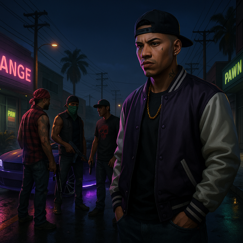 Bandas del GTA VI por la noche